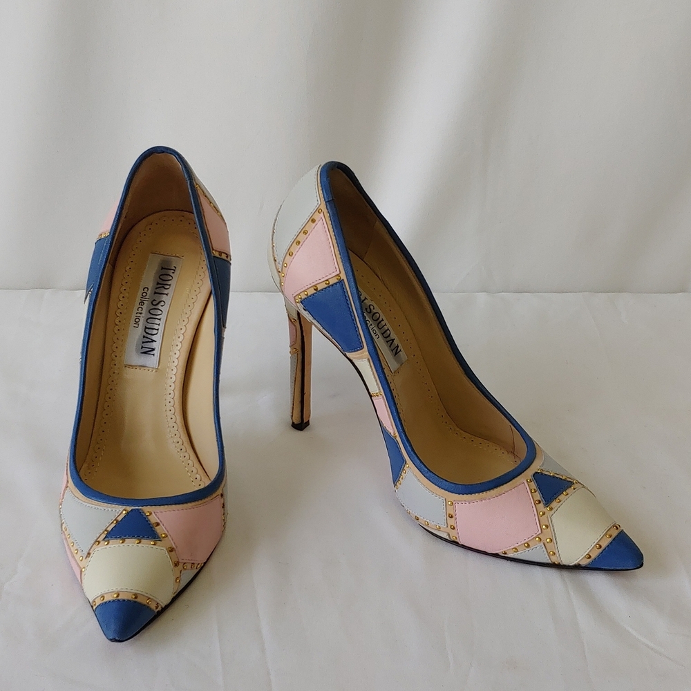 Tori Soudan Collection Multi Color High Heel Size… - image 1